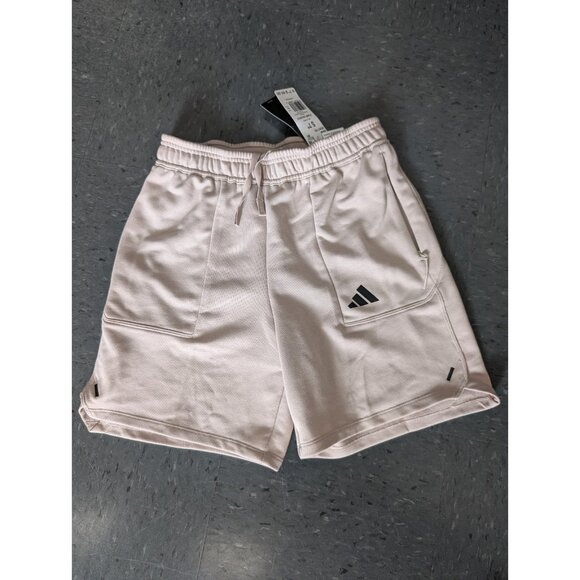 Adidas Men Pump 7" Workout Shorts Wonder Beige Size Small NWT - Picture 1 of 10